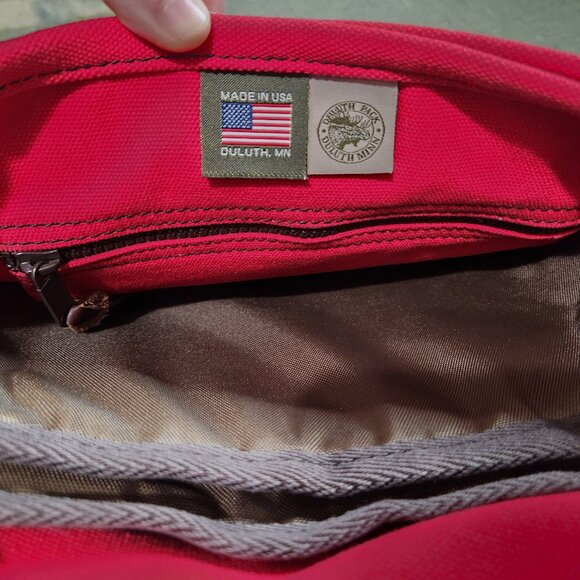 Duluth Pack Canvas Laptop Scoutmaster Backpack - Red - Picture 8 of 11